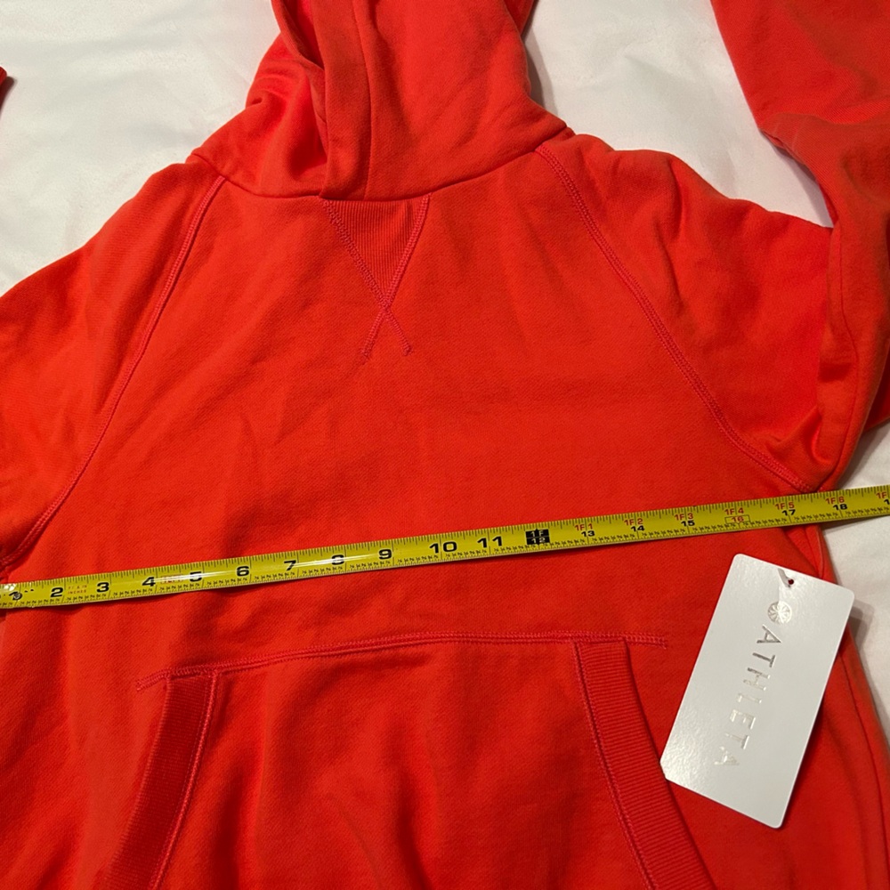 Athleta Moonrise Hoodie Sweatshirt Size XS Coral NWT - Picture 9 of 9